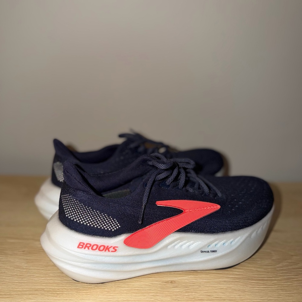 Brooks Glycerin Max Navy and Coral Running Shoes